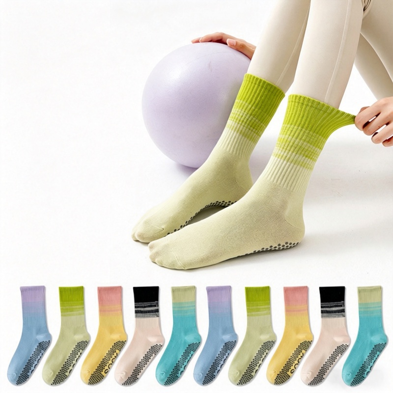 Yoga Fitness Youtube - Dreamlikelin 1 Paar Damen-Yoga-Socken, Wadenlange Socken