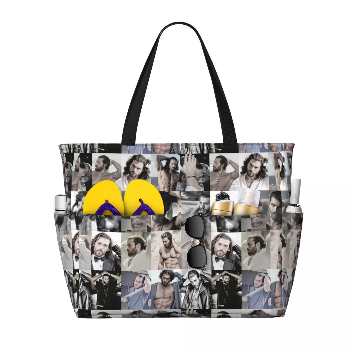 Yoga Fitness Gym Photos - Actor Can Yaman Photo Strandtasche, Sporttasche,