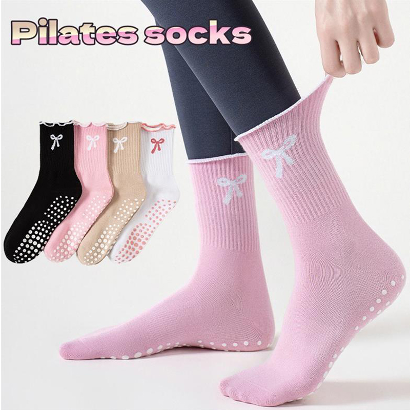 Yoga Fitness Youtube - Dreamlikelin 1 Paar Damen-Pilates-Socken, rutschfeste, professionelle