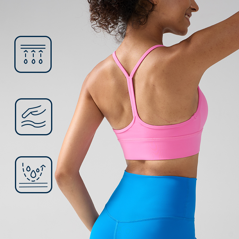 Yoga Y Fitness - Damen Push-Up Sport-BH Y-Back Fitness Yoga