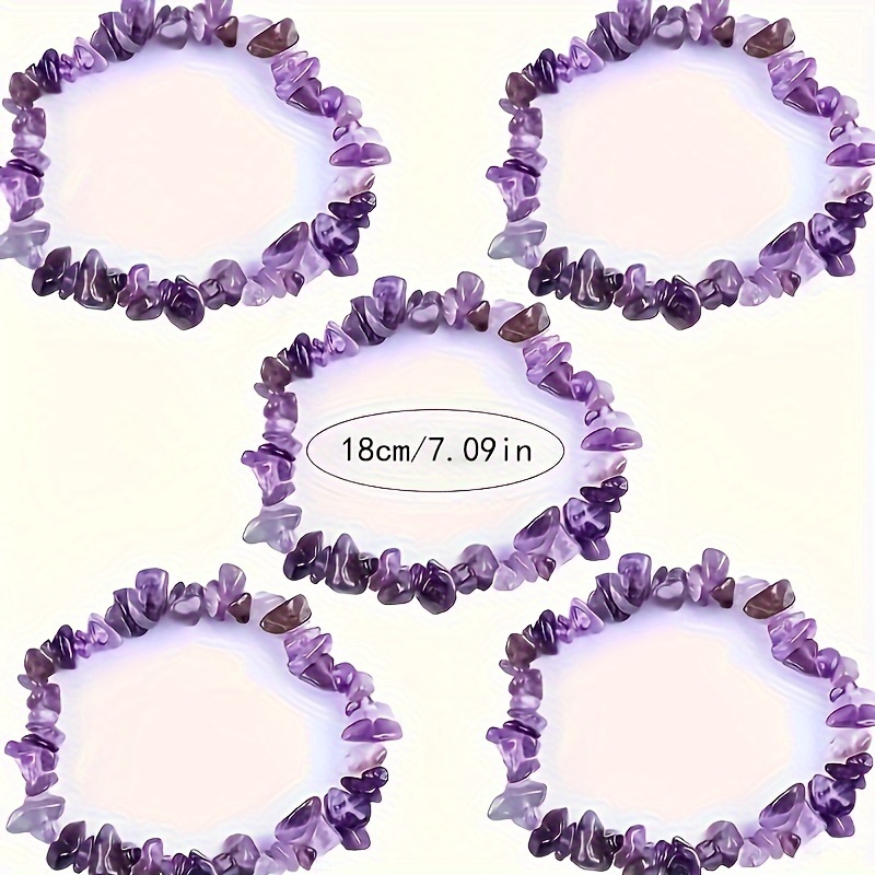 Yoga Fitness Gifts - 3 Teile/satz Naturstein Amethyst Unregelmäßige Chips