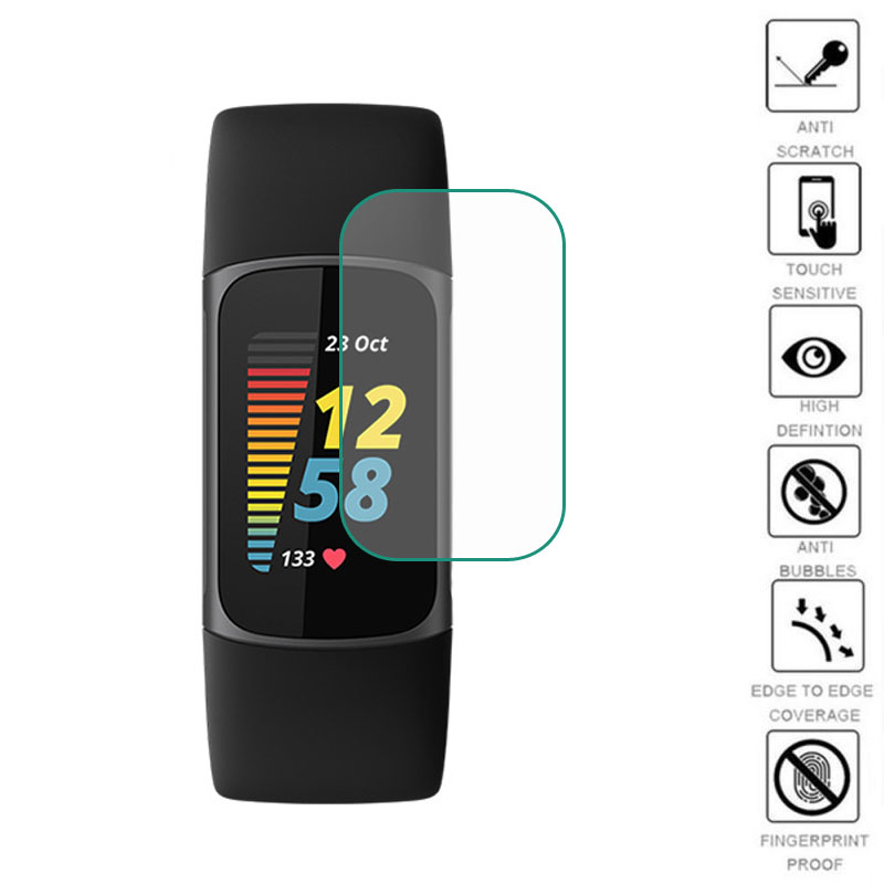 Fitness Tracker Band - 5 stücke weiche TPU klare Schutz