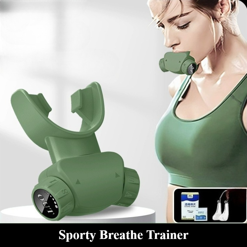 Yoga Fitness Gear - Sportlicher Atem-Lungenkapazitätstrainer, tägliches Bodybuilding, Gesang, Volumen