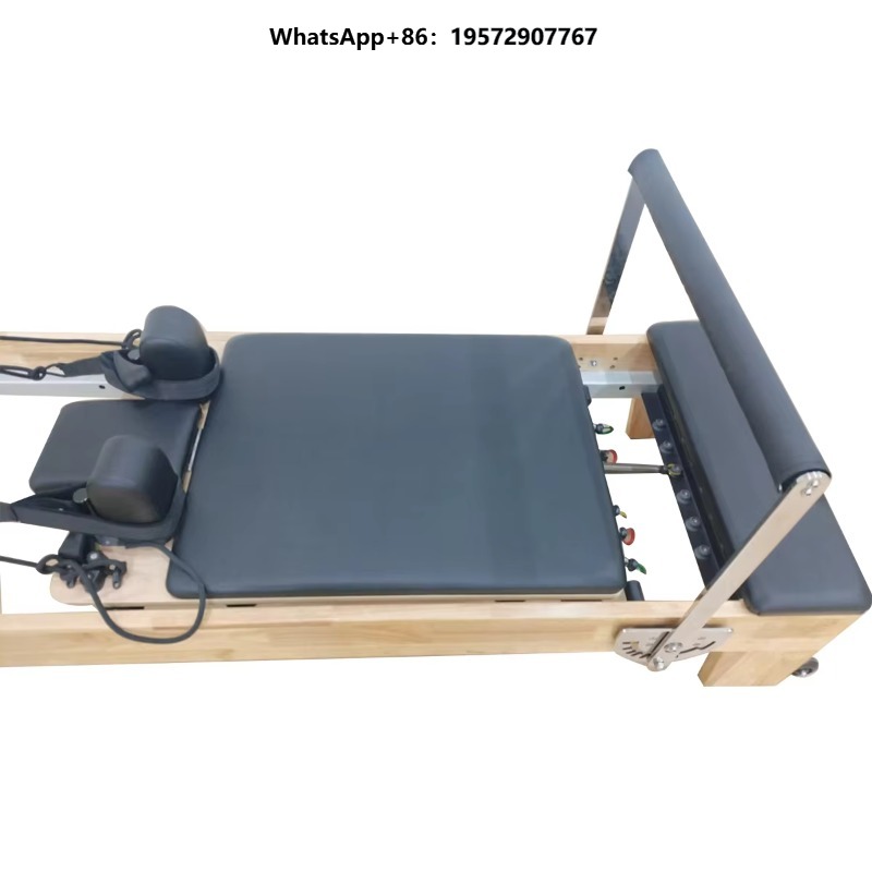 Yoga Health & Fitness Center - Pilates-Reformer aus massivem Eichenholz, kommerzielle Studioqualität,