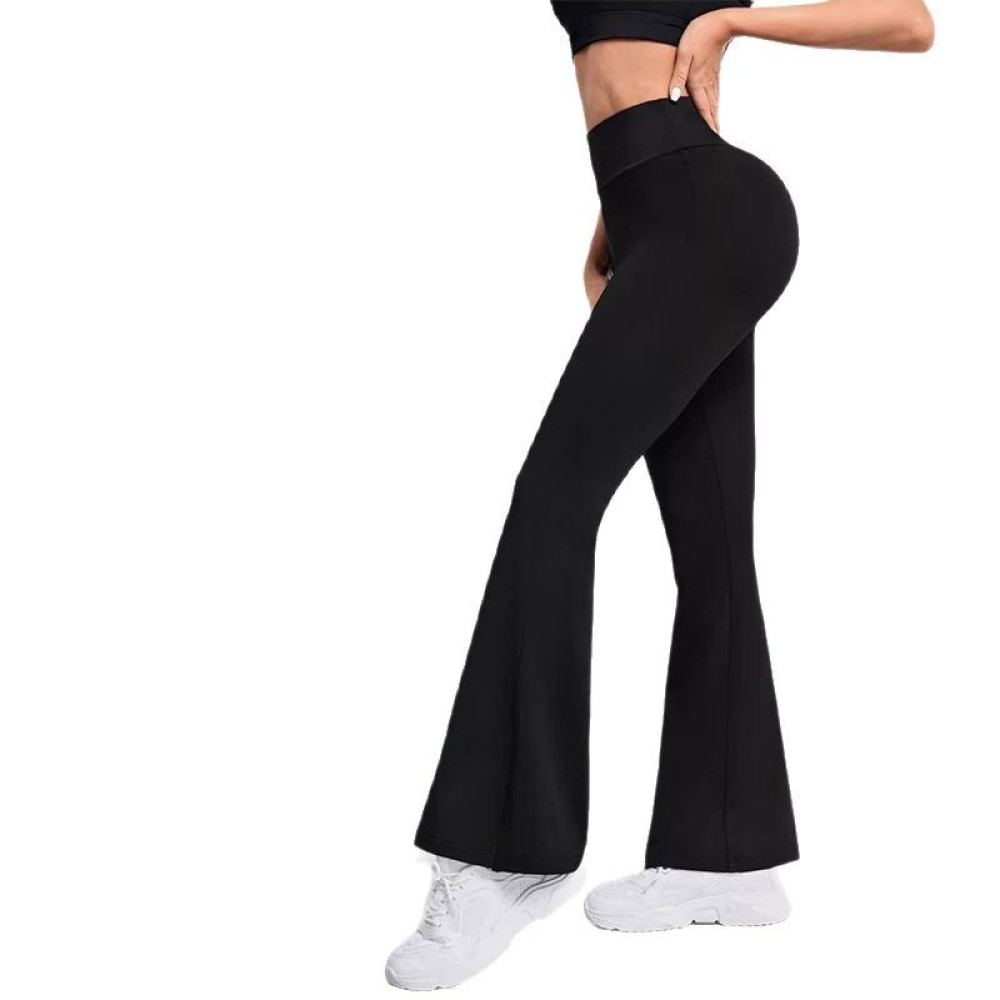 Yoga Fitness Gear - Hochgeschnittene Flare-Leggings für Damen, schlankmachende Yoga-Hose
