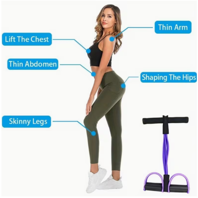 6 elastische Yoga-Pedalzugbänd – Yoga Fitness Gear Bewertung und Preis