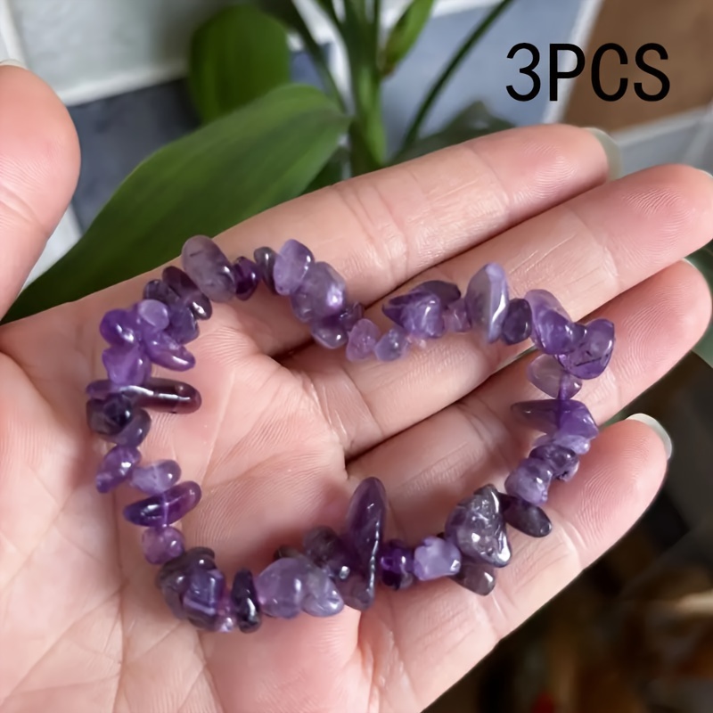 3 Teile/satz Naturstein Amethy – Yoga Fitness Gifts Bewertung und Preis