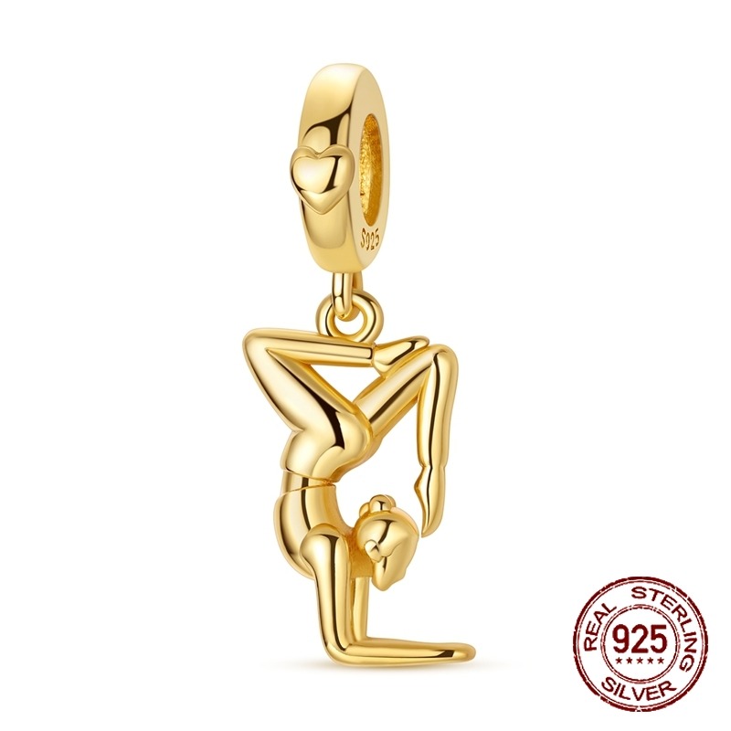 925 Sterling Silber Goldener Y – Yoga Fitness Gifts Bewertung und Preis